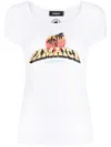 Dsquared2 Logo-print Crew-neck T-shirt In Weiss