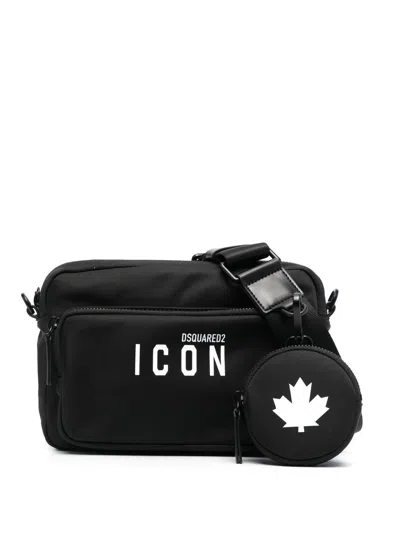 Dsquared2 Logo-print Crossbody-bag In Black