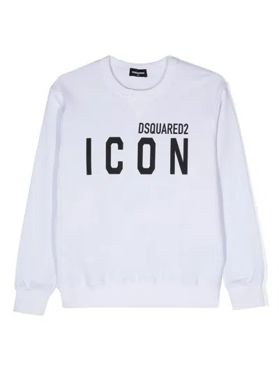 DSQUARED2 LOGO-PRINT DETAIL SWEATSHIRT