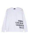 Dsquared2 Logo-print Detail Sweatshirt In White