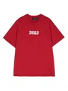 Dsquared2 Logo-print Detail T-shirt In Red