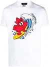 Dsquared2 Logo-print Detail T-shirt In Weiss