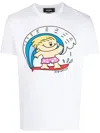 Dsquared2 Logo-print Detail T-shirt In Weiss