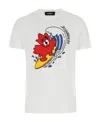 Dsquared2 Logo-print Detail T-shirt In White