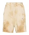 Dsquared2 Logo-print Distressed-effect Track Shorts In Nude