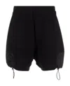 Dsquared2 Logo-print Drawstring-hem Shorts In Black