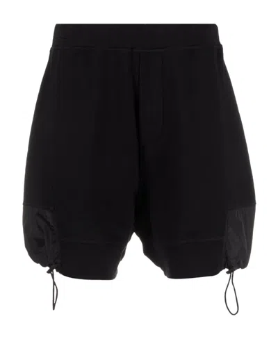 DSQUARED2 LOGO-PRINT DRAWSTRING-HEM SHORTS