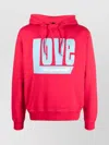 Dsquared2 Logo-print Drawstring Hood Hoodie In Red
