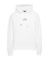 Dsquared2 Logo Print Drawstring Hoodie In White
