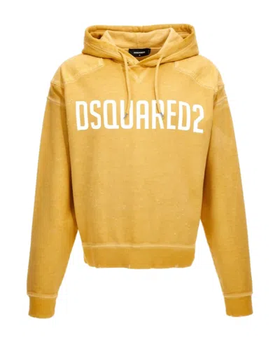 DSQUARED2 DSQUARED2 LOGO PRINTED DRAWSTRING HOODIE