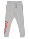 Dsquared2 Logo-print Drawstring Track Pants In Grey