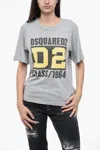 Dsquared2 Logo Print Easy Fit T-shirt In Grey