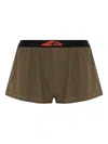 Dsquared2 Logo-print Elastic-waist Briefs In Green
