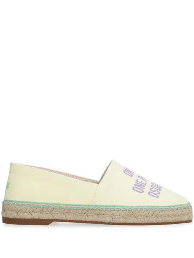 Dsquared2 Logo-print Espadrilles In Yellow