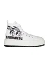 Dsquared2 Man Sneakers White Size 9 Textile Fibers In White