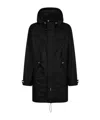 Dsquared2 Logo-print Hooded Coat In Black