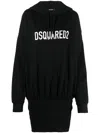 Dsquared2 Abito In Felpa  In Black