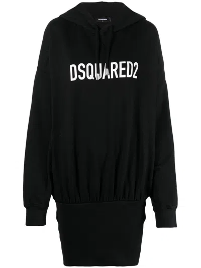 Dsquared2 Vestido Midi - Negro In Black