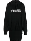 Dsquared2 Abito In Felpa  In Black