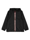 Dsquared2 Logo-print Hooded Jacket In 黑色