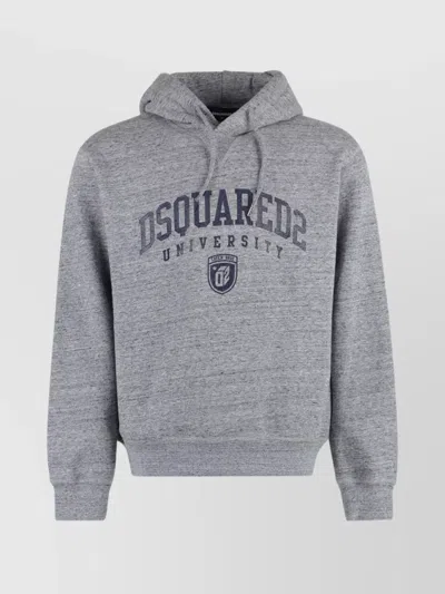 DSQUARED2 LOGO PRINT HOODED SWEATER