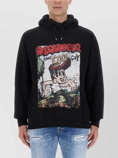 Dsquared2 Logo Print Hooded Sweatshirt