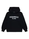Dsquared2 Logo-print Hooded Sweatshirt In Black