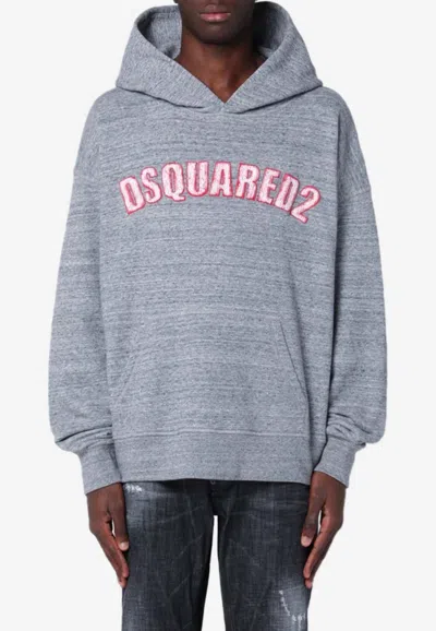 DSQUARED2 LOGO PRINT HOODED SWEATSHIRT