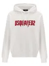 Dsquared2 Logo-printed Hooded Sweatshirt In White