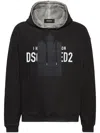 Dsquared2 Graphic Print Sweatshirt With Hood In Black