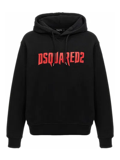 Dsquared2 Black Cotton Sweatshirt