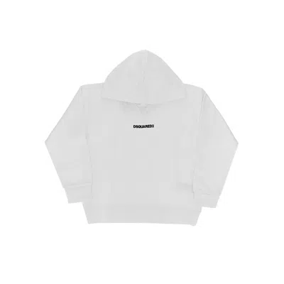 Dsquared2 Kids' Logo Print Hoodie In Gray