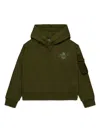 Dsquared2 Logo-print Hoodie In Green