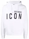 Dsquared2 Icon Hooded Drawstring Sweatshirt In Multi