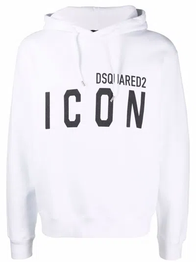 DSQUARED2 LOGO-PRINT HOODIE