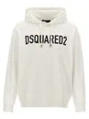 Dsquared2 Dsquared White Cotton Sweatshirt In Multicolor