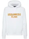 Dsquared2 Logo-print Hoodie In White