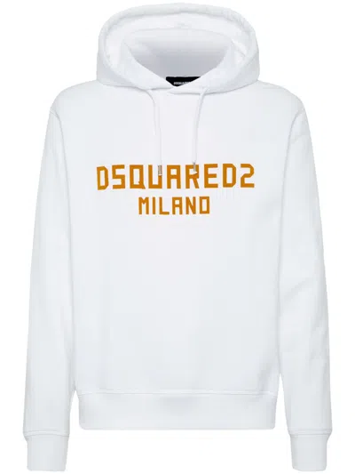 Dsquared2 Logo-print Hoodie In White