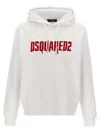 Dsquared2 Logo-printed Hooded Sweatshirt In White