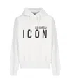 Dsquared2 Icon Hooded Drawstring Sweatshirt In Multi
