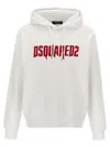 Dsquared2 Logo-printed Hooded Sweatshirt In White