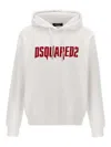 Dsquared2 Logo-printed Hooded Sweatshirt In White