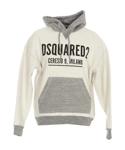 Dsquared2 Logo-print Hoodie In White