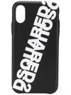 Dsquared2 Mirrored Logo Iphone X Black Cover In Black