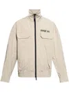 Dsquared2 Logo-print Jacket In Neutrals