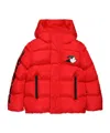 Dsquared2 Padded Jacket With Urban Graphics In Red