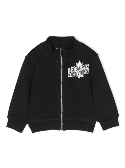Dsquared2 Babies' Logo-print Jersey Sweatshirt In Black