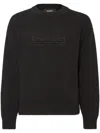 Dsquared2 Logo-print Knitted Jumper In Black