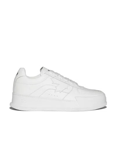 Dsquared2 Logo-print Lace-up Sneakers In White