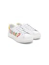 Dsquared2 Logo-print Leather Sneakers In White